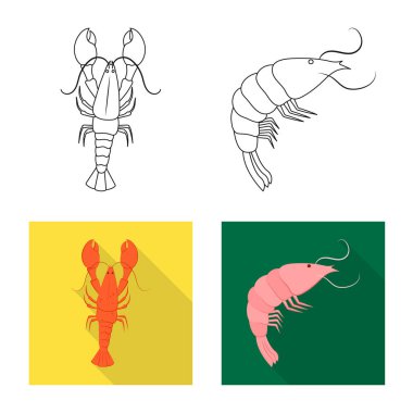 Meze ve okyanus simge vektör tasarımı. Meze dizi ve hisse senedi için incelik vektör simgesi.