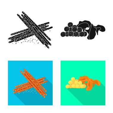 Tat ve daiç logo vektör Illustration. Tat ve organik hisse senedi vektör çizim.