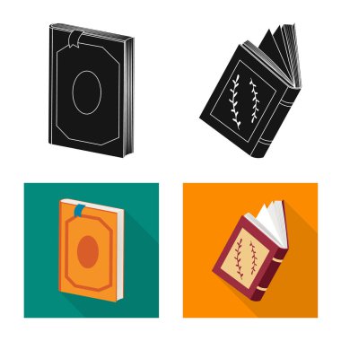 İzole işareti eğitim ve kapak nesne. Eğitim ve kitabevi hisse senedi vektör çizim.