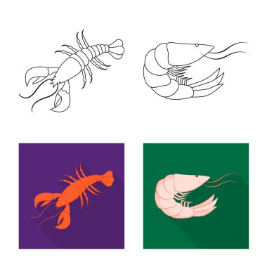 Meze ve okyanus işareti vektör Illustration. Meze koleksiyonu ve hisse senedi için incelik vektör simgesi.