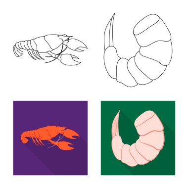 Meze ve okyanus işareti vektör Illustration. Meze koleksiyonu ve hisse senedi için incelik vektör simgesi.