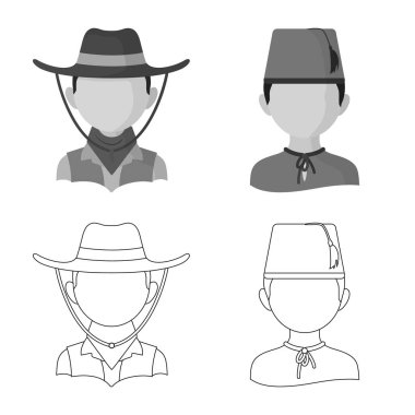 Kopyacı ve yerleşik simge yalıtılmış nesne. Kopyacı ve hisse senedi için kültür vektör simge kümesi.