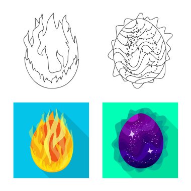 Hayvan ve tarih öncesi logo vektör tasarımı. Web için hayvan ve sevimli hisse senedi simgesi kümesi.