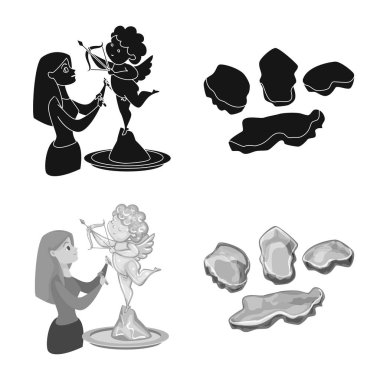 Doku ve donmuş simgesi yalıtılmış nesne. Doku ve şeffaf hisse senedi vektör çizim koleksiyonu.