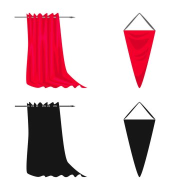 Doku ve sunum logo yalıtılmış nesne. Hisse senedi için doku ve medya vektör simge kümesi.