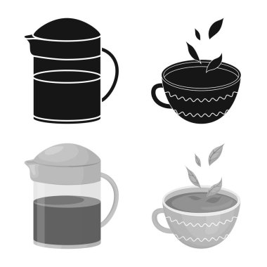 Sağlıklı ve çiçek işareti vektör Illustration. Hisse senedi için sağlıklı ve degrade vektör simge topluluğu.