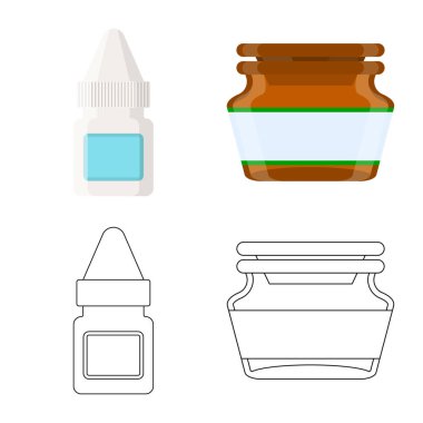 Perakende ve sağlık logo vektör çizimi. Perakende ve sağlık hisse senedi simgesi için web topluluğu.