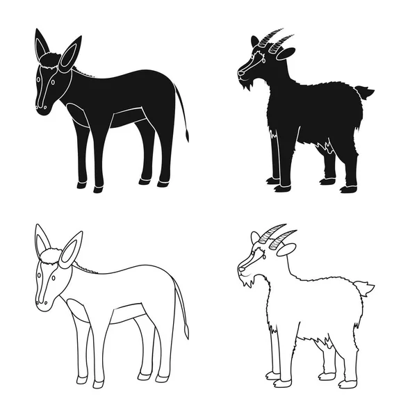 Vektorové ilustrace symbolu šlechtění a kuchyň. Sada z chovu a organických burzovní symbol pro web. — Stockový vektor