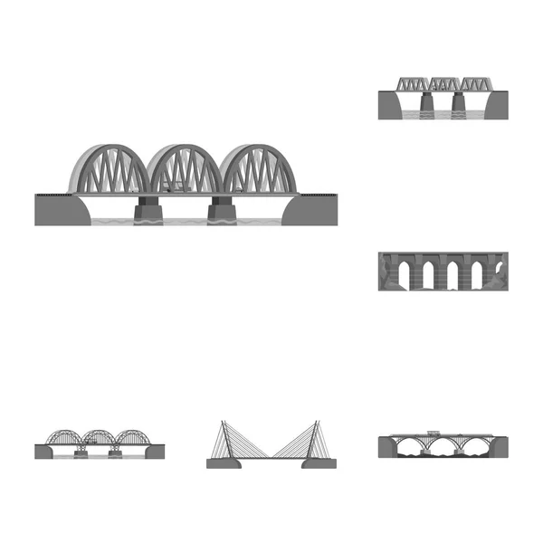 Векторное проектирование дизайна и конструирование символа. Набор дизайна и символ мостового штока для веб . — стоковый вектор