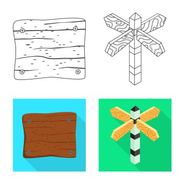 Ham vektör tasarımı ve orman sembolü. Ham topluluğu ve hisse senedi için parke vektör simgesi.