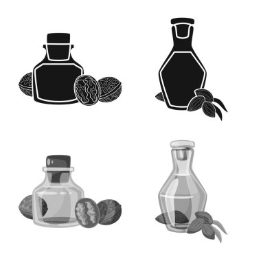 Sağlıklı ve sebze işareti yalıtılmış nesne. Sağlıklı kümesi ve web için tarım hisse senedi simgesi.