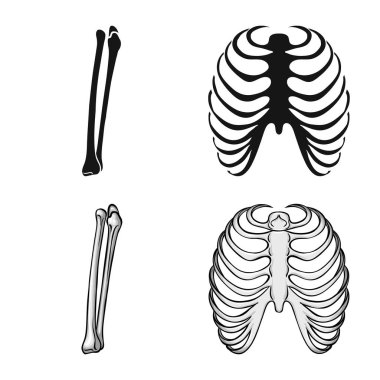 Tıp ve klinik logo yalıtılmış nesne. İlaç ve tıbbi hisse senedi simgesi web için set.
