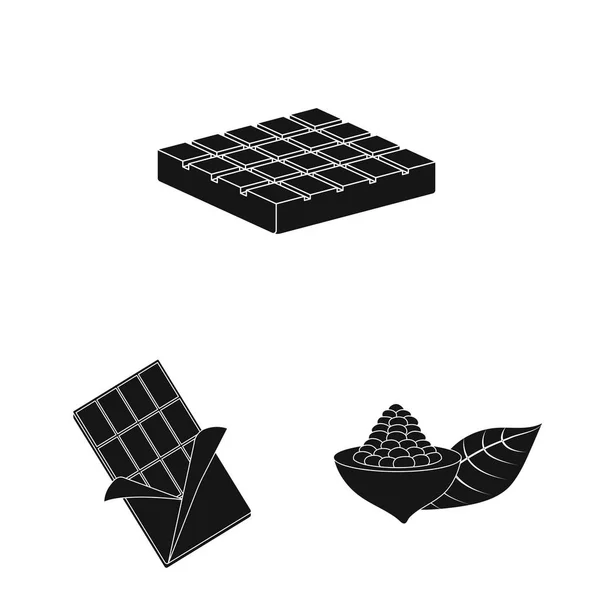 Ilustración vectorial de cocina y signo marrón. Conjunto de cocina y frijoles símbolo de stock para web . — Vector de stock