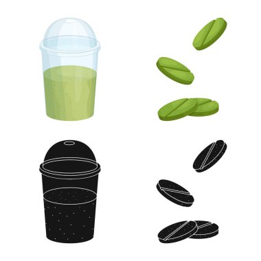 Protein ve deniz simge vektör tasarımı. Protein ve doğal hisse senedi vektör çizim.