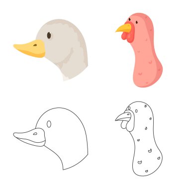 Tarım ve işareti yetiştiriciliği vektör tasarımı. Tarım ve organik hisse senedi simgesi web için set.