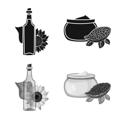 Sağlıklı ve sebze işareti yalıtılmış nesne. Sağlıklı kümesi ve web için tarım hisse senedi simgesi.