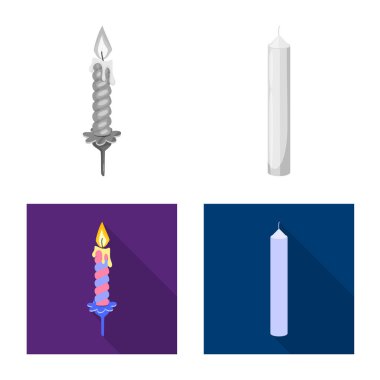 Gevşeme ve alev simge vektör Illustration. Gevşeme ve web için balmumu hisse senedi simgesi.