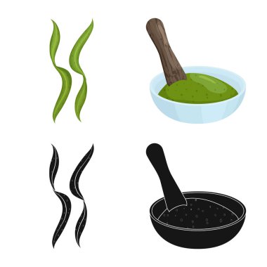 Protein ve deniz sembolü yalıtılmış nesne. Protein ve web için doğal hisse senedi simgesi.