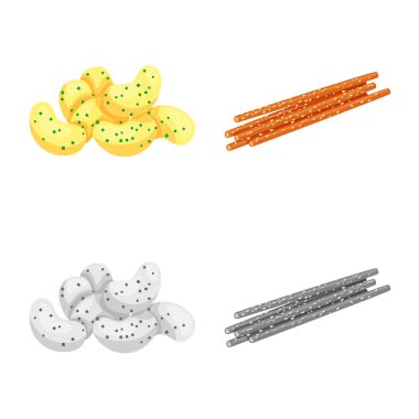 Oktoberfest ve bar logo vektör tasarımı. Oktoberfest ve web için hisse senedi simgesi yemek koleksiyonu.