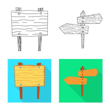 Ham vektör çizim ve orman oturum açın. Ham topluluğu ve hisse senedi için parke vektör simgesi.