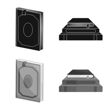 Eğitim ve kapak simge vektör Illustration. Eğitim ve hisse senedi için kitapçı vektör simge koleksiyonu.