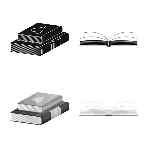 Векторні ілюстрації тренувань та логотипу обкладинки. Збірка навчального та книгарняного символу для Інтернету . — стоковий вектор