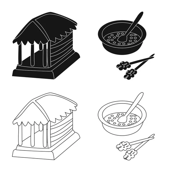 Vector design van en reizen symbool. Verzameling en traditionele vector pictogram voor voorraad. — Stockvector