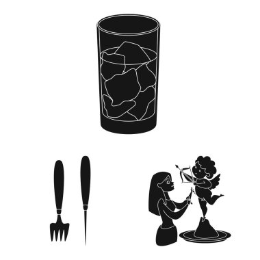 Soğuk ve saydam sembolün izole nesnesi. Web için soğuk ve su stoksembolü toplama.