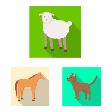 Üreme ve mutfak logo vektör tasarımı. Set ıslahının ve organik stok vektör çizim.