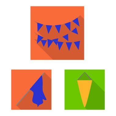 Kumaş ve beyaz işareti vektör illüstrasyon. Kumaş ve sunum stok vektör illüstrasyon koleksiyonu.