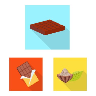 Tedavi ve ürün sembolü vektör tasarımı. Stok için tedavi ve nefis vektör simgesi seti.