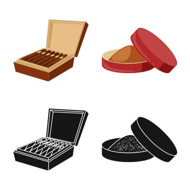 Çöp tasarımını vektör ve sembol durdurmak. Hisse senedi için çöp ve alışkanlık vektör simge topluluğu.