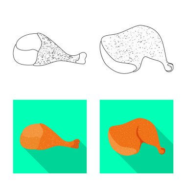 Ürün ve kümes hayvanları logo vektör Illustration. Ürün ve tarım hisse senedi vektör çizim topluluğu.