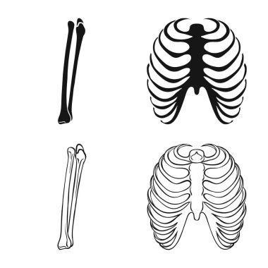 Tıp ve klinik logo vektör tasarımı. İlaç ve tıbbi hisse senedi vektör çizim.