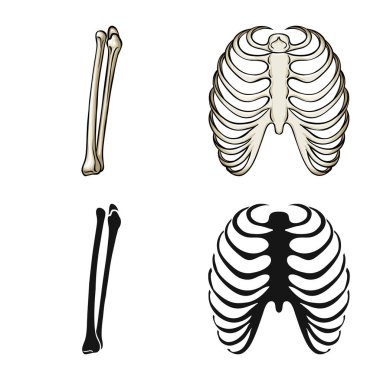 Tıp ve klinik sembolü yalıtılmış nesne. İlaç ve tıbbi vektör simgesini hissenin koleksiyonu.