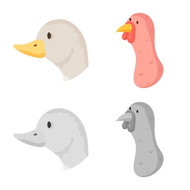 Tarım ve Hayvancılık simge vektör tasarımı. Tarım ve organik vektör simgesini hissenin koleksiyonu.