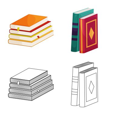 İşareti eğitim ve kapak illüstrasyon vektör. Eğitim ve kitabevi hisse senedi vektör çizim.