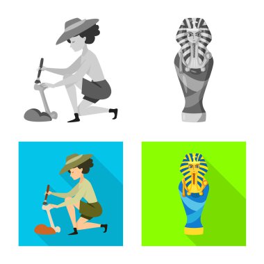 Hikaye ve öğeleri simge yalıtılmış nesne. Hikaye ve öznitelikleri koleksiyonu vektör hisse senedi simgesi.