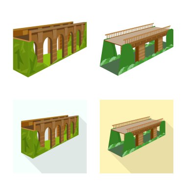 Bağlantı ve tasarım simge vektör Illustration. Bağlantı ve hisse senedi için yan vektör simge kümesi.