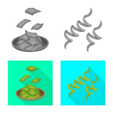Protein ve deniz işareti vektör Illustration. Protein ve doğal hisse senedi vektör çizim.
