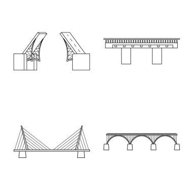 Görüş vektör tasarımı ve bağlantı işareti. Stoklar için görüş ve yapı vektör simgesi kümesi.