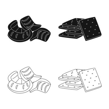 Oktoberfest ve çubuğu simgesinin yalıtılmış nesne. Oktoberfest ve web için hisse senedi simgesi yemek koleksiyonu.