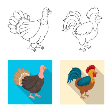 Üreme ve mutfak simge vektör tasarımı. Set ıslahının ve organik stok vektör çizim.