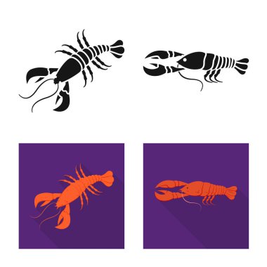 Meze ve okyanus işareti vektör tasarımı. Meze ve incelik hisse senedi vektör çizim topluluğu.