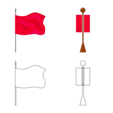 Doku ve sunu simge vektör Illustration. Hisse senedi için doku ve medya vektör simge kümesi.