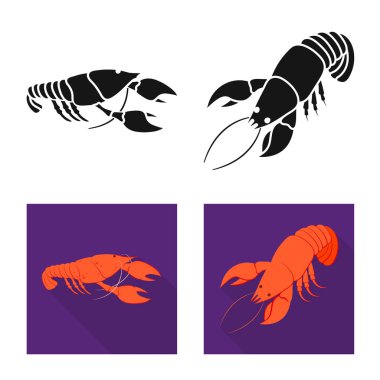 Meze ve okyanus işareti vektör Illustration. Meze ve incelik hisse senedi vektör çizim seti.