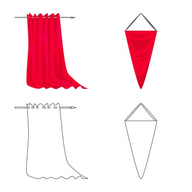 Doku ve sunum işareti vektör tasarımı. Doku ve medya hisse senedi vektör çizim topluluğu.