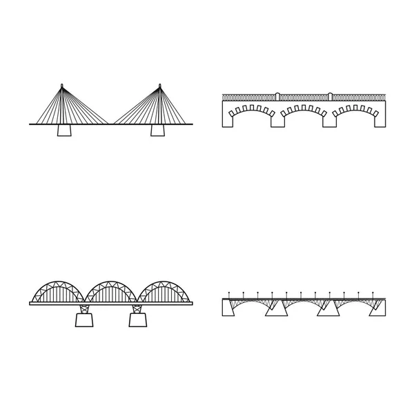 Isolated object of sight and connection sign. Set of sight and construct vector icon for stock. — Stock Vector