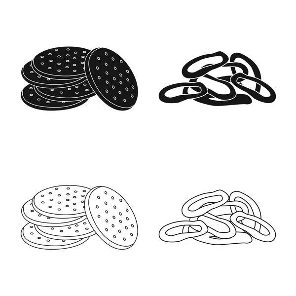Ilustración vectorial de Oktoberfest y logotipo de la barra. Set de Oktoberfest y vector de cocina icono para stock . — Vector de stock