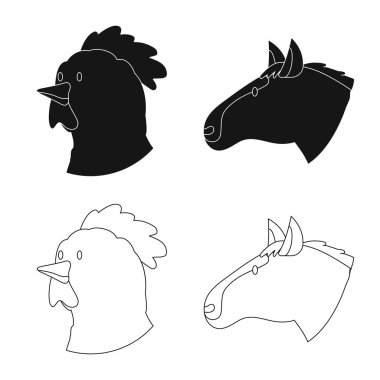 Tarım ve logo yetiştiriciliği vektör tasarımı. Tarım ve organik hisse senedi simgesi için web topluluğu.